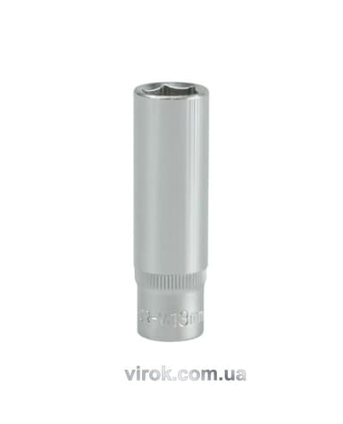 Головка торцева 6-гранна YATO : подовжена, квадрат 3/8", М= 13 мм, L= 63 мм [24/48/96]