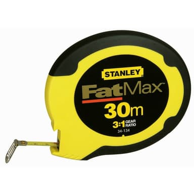 Стрічка STANLEY Fat Max сталева в закритому корпусі l= 30 м, b= 9.5 мм