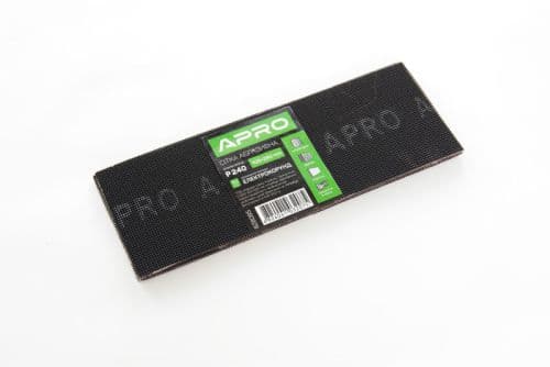 Сітка абразивна APRO P240 105*280мм електрокорунд (10шт)