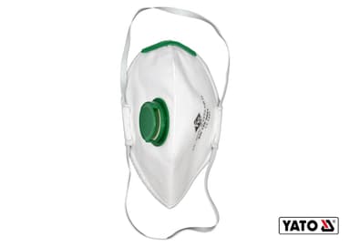 Респіратор протиаерозольний з клапаном YATO : FFP2 NR, 3 шт [50]