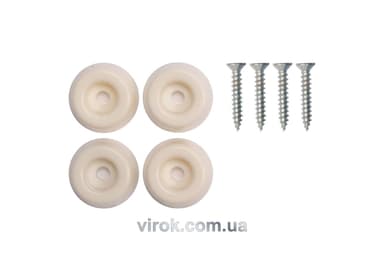 Прокладки пластикові VOREL на шуруп VOREL. 26 мм. Набір 4шт [24/432](DW)