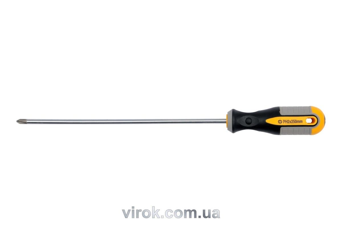 Викрутка хрестова VOREL : "Philips" PH1 х 250 мм. Cr-V [12/36/144]