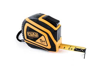 Рулетка обгумована з автостопом 5м*19мм СИЛА