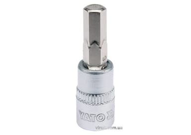 Головка торцева YATO квадрат 1/4". HEX M6, L= 37 мм [150/600]