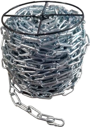 Ланцюг з короткою ланкою оцинкований ТМ "VIROK" DIN 5685A; Ø= 6 мм, 25 кг, l= 40 м ± 1,0% (TR)