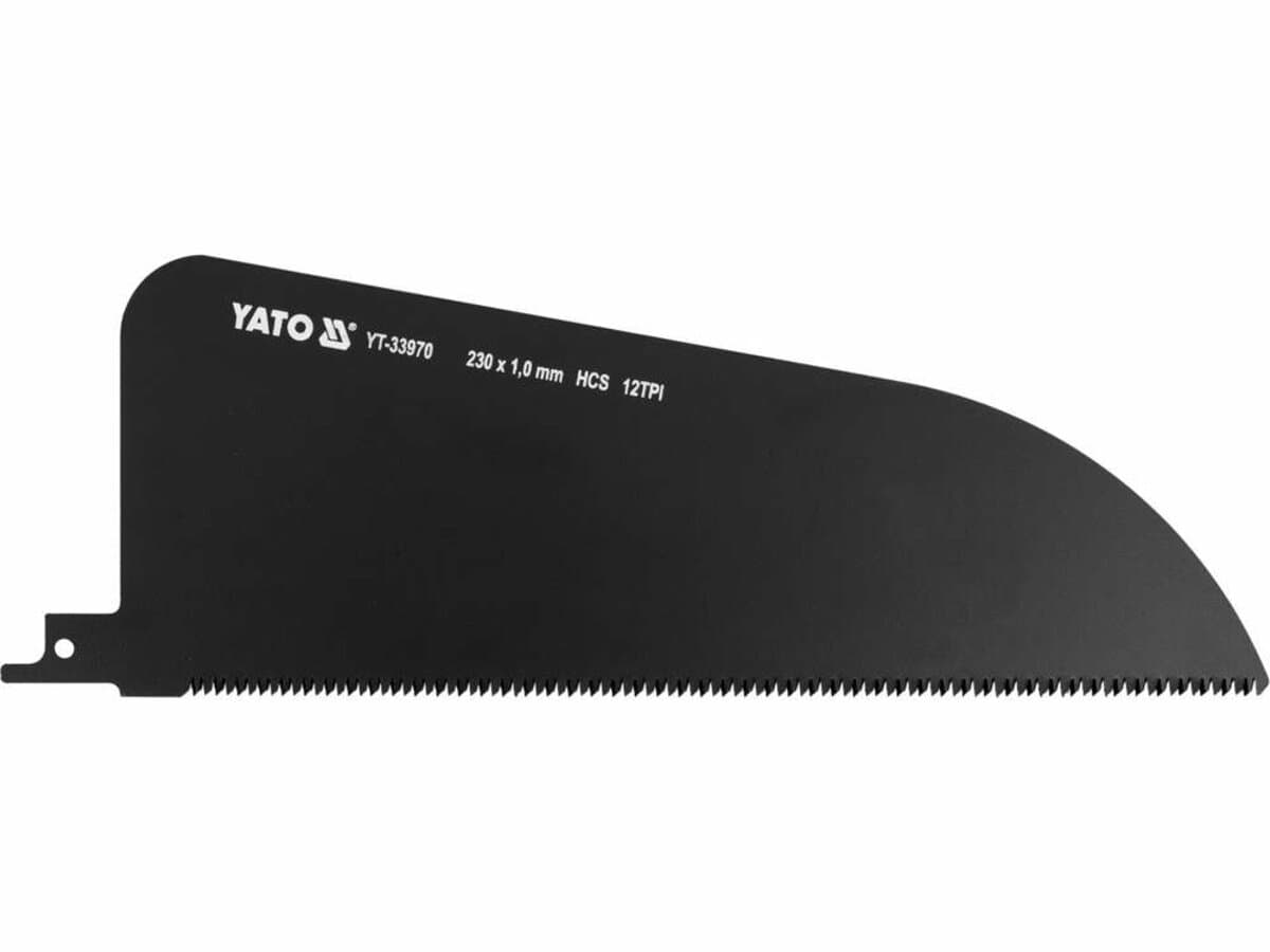 Полотно по дереву до шаблевої пили HCS YATO: прямий різ, 230x 65 мм, t= 1 мм, 12 зубів/1" [10/80]