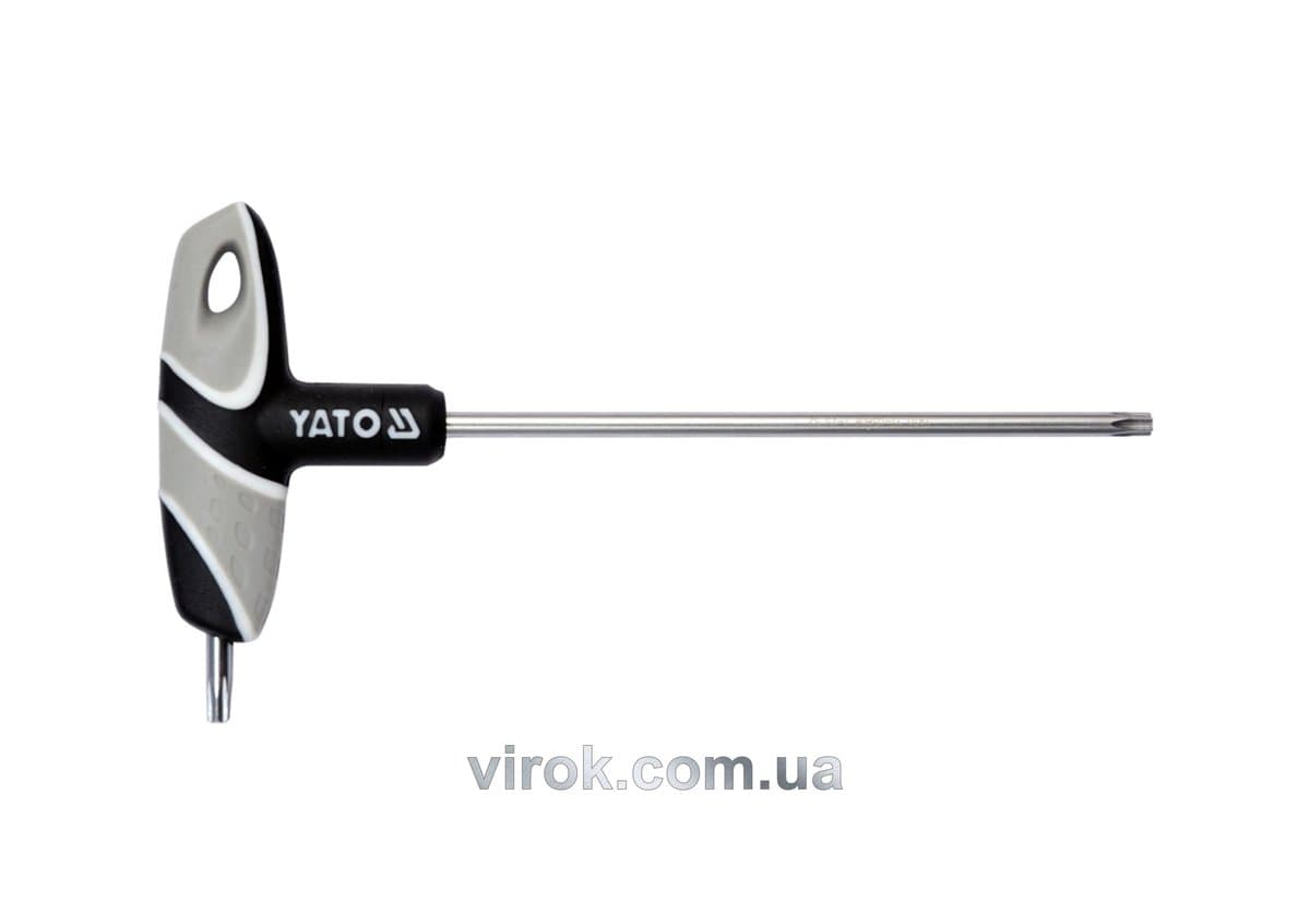 Ключ "TORX" YATO : "T"- образний, Т25, двосторонній, L= 130 мм [12/240]