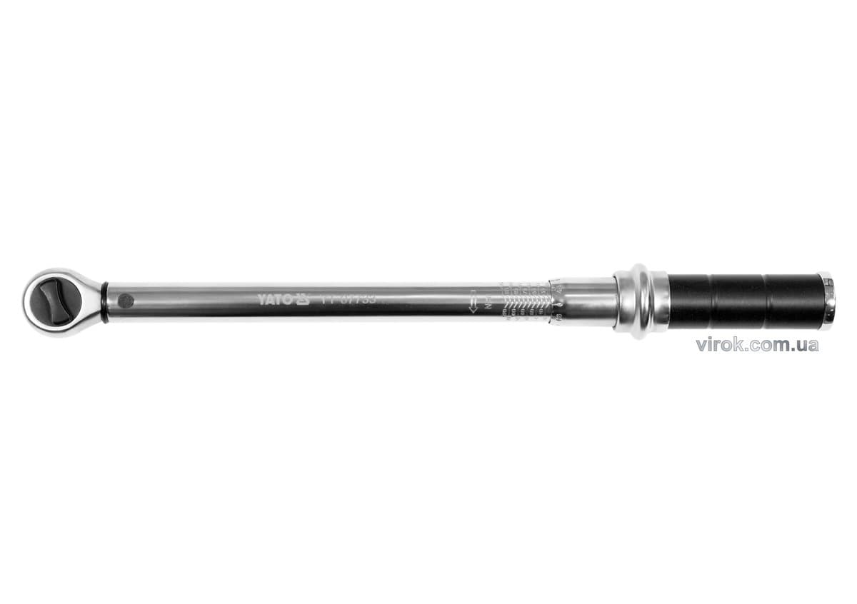 Ключ динамометричний YATO : квадрат 3/8", F= 25- 125 Нм, L= 415-440 мм(DW)