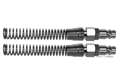 Швидкоз'єднувальні наконечники YATO з пружиною, до шлангу Ø=6х10 мм, 2 шт. [6/60]