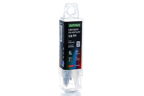Свердло по металу HSS/M2 (6542) Ø1,5мм (тубус, кратно 10шт) PRO APRO