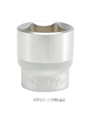 Головка торцева 6-гранна YATO : квадрат 1/2", М= 30 мм, L= 42 мм [12/60/120]