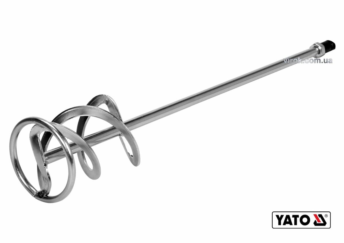 Міксер для буд. сумішей оцинкований YATO : Ø100 x600 мм, M14, max 10-20 кг [16]
