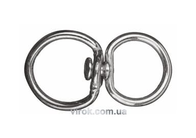 Вертлюг "Шорника" 6 мм, з D-под. кільцем 37х23 мм і кільцем Ø= 36 мм