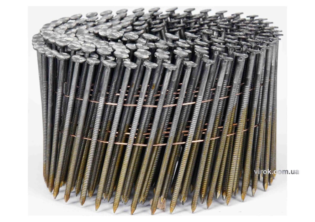 Цвяхи барабанні до пневматичного пістолета VOREL: L=70 мм, Ø=2.5мм, 3600 шт. (YT-09213,YT-09214) [1]