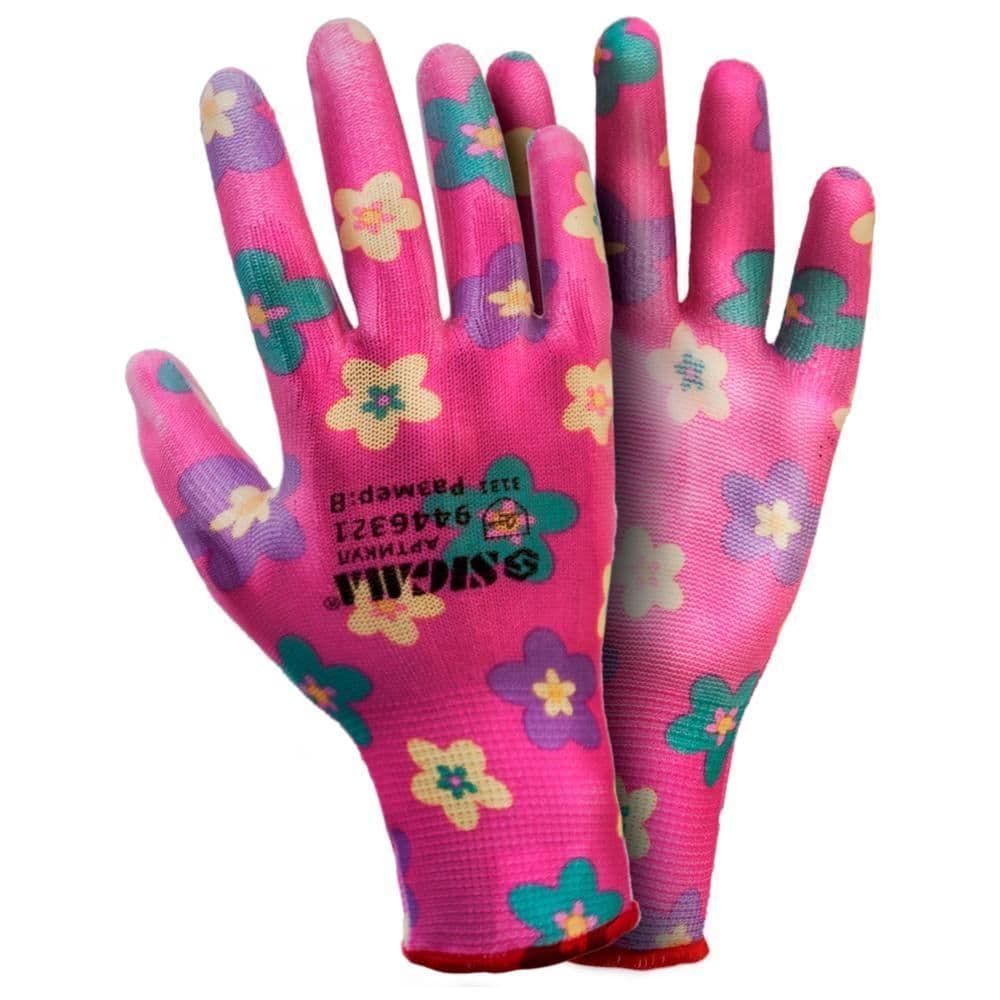 SIGMA Рукавиці трикотажні з частковим ПУ покриттям р8 (червоні, манжет)