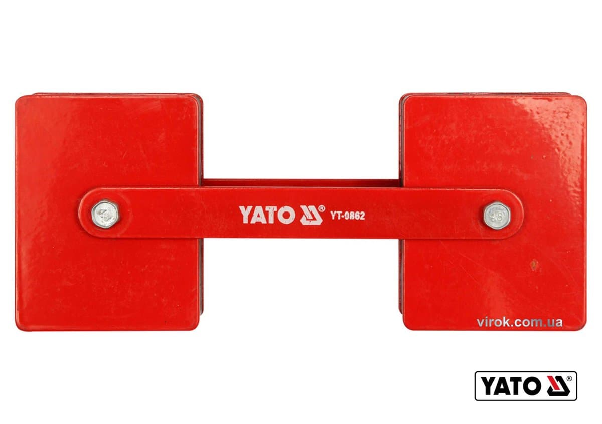 Струбцина магнітна для регулювання кута зварки YATO : 2 x 22,5 кг, 85х65х22 мм [6]