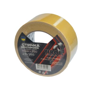 Двостороння стрічка VIROK на тканинній основі 50мм х 25м [40]