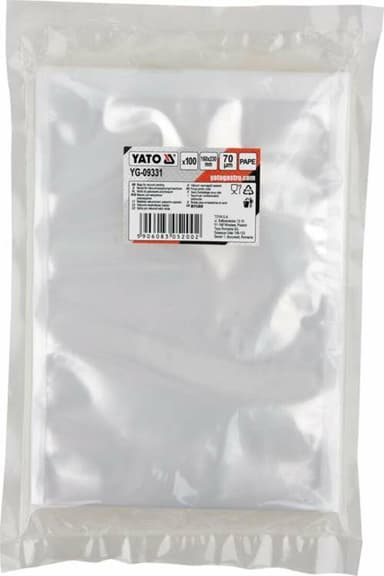 Вакуумний пакет YATO 160х 230 мм, УП 100 шт. [35]