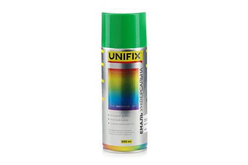 Емаль акрилова універсальна RAL 6018 Салатовий гл. 400мл UNIFIX