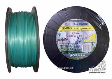 Жилка для тримера "КВАДРАТ" TM VIROK : Ø= 3.0 мм, l= 300 м (бобіна)