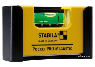 Рівень - міні STABILA Pocket PRO Magnetic магнітний : 7 х 2 х 4 см