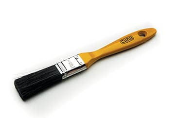 Пензель флейцевий чорний штучний ворс 1'' СИЛА