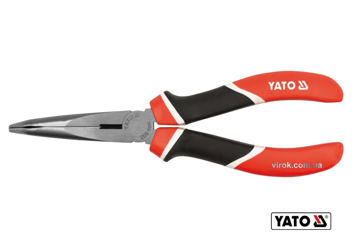 Довгогубці вигнуті YATO, l=200мм CrV [6/60]