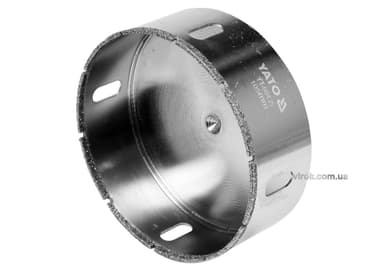 Свердло по гресу і кераміці YATO, Ø= 105 мм, при сухому і мокрому режимах [4/20]