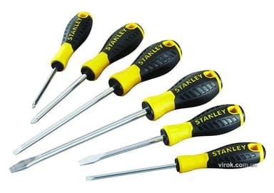 Набір викруток STANLEY "Essential" : (PH1,2/SL4, 5.5, 6.5, 8) [6 Шт.]