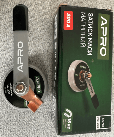 Затиск маси магнітний 200А (15кг) APRO