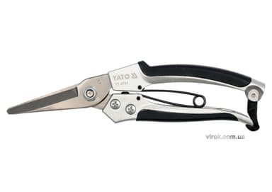 Сікатор YATO : Нержавіюча сталь, алюміній, L= 200 мм, лезо M= 55 мм [12/60]