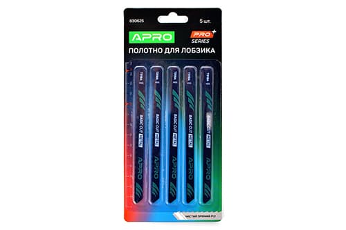 Полотно для лобзика (метал) 132/100мм 1,2 мм 21TPI чистий прямий T318A APRO