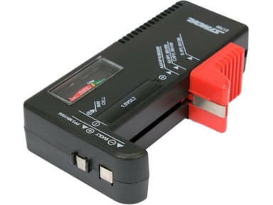 Тестер батарейок аналоговий STHOR; всі типи 1,5 В і 9 В [25]