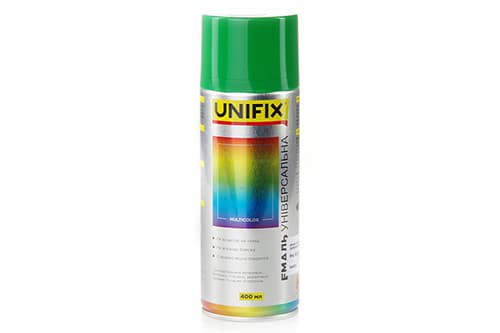 Емаль акрилова універсальна RAL 6029 Зелений м'ятний гл. 400мл UNIFIX