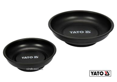 Миски магнітні круглі YATO : Ø= 150 і 108 мм, 2 шт [6/24]