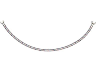 Шланг водопровідний з опліткою з нерж сталі FALA l= 600мм, Ø= 8/12, з'єднання F-1/2" х F-3/8" 1 МПа