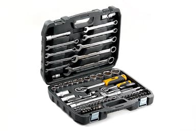 Набір насадок 72Т CrV ¼, ½ 82шт. з гайковими ключами СИЛА