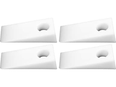 Клини монтажні з твердого пластика YATO: 100х 50х 25 мм, з отвоом Ø= 25 мм; 4 шт. [12/48]