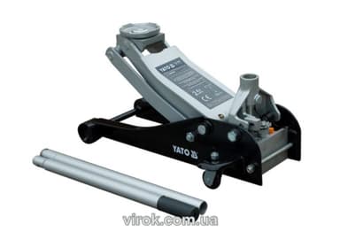 Домкрат гідравлічний підкатний YATO : 2.5 т, H= 89 - 457 мм [1]