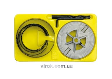Пили циліндричні по дереву в зборі VOREL 8 шт. Ø= 60 - 95 мм, з направл. h=30 мм(DW)