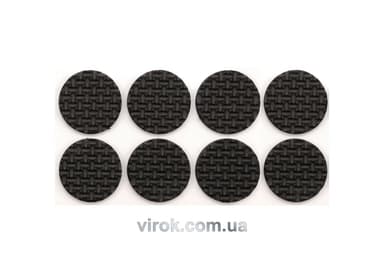 Протектор самоклеючий VOREL 38мм, набір 8шт чорні [24/432]