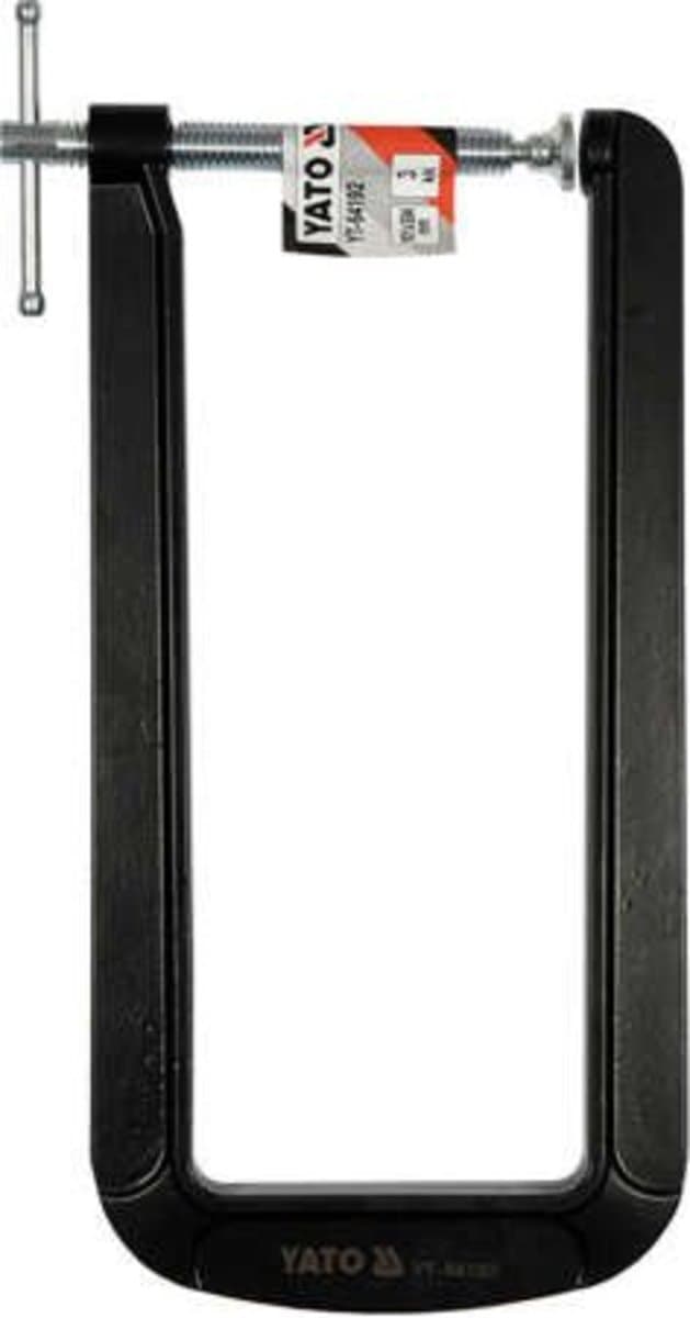 Струбцина з гвинтовим затискачем YATO, тип "С" глибока, 101х 304 мм [6/12]