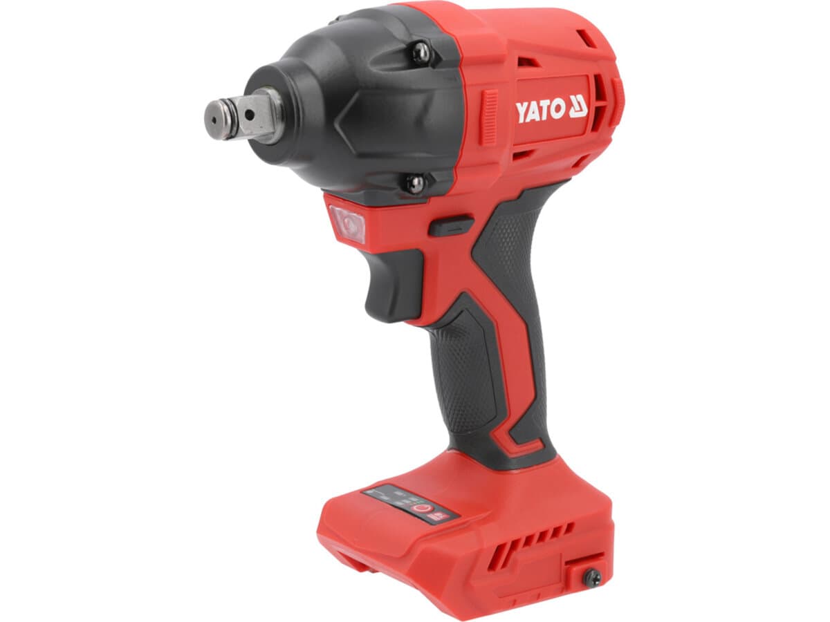 Гайковерт ударний акумуляторний безщітковий YATO:18 В Li-Ion,квадрат 1/2",350Нм(БЕЗ АКУМУЛЯТОРА)[10]