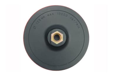 Круг-насадка шліфувальна VOREL з липучкою : Ø=125мм + гайка М14 [30/120]