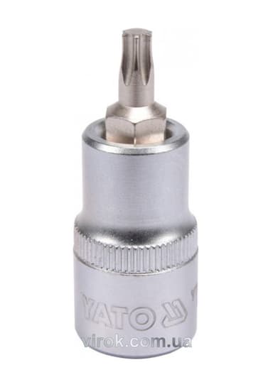Головка торцева YATO квадрат 1/2 "TORX" Т30, L= 55 мм [40/240]