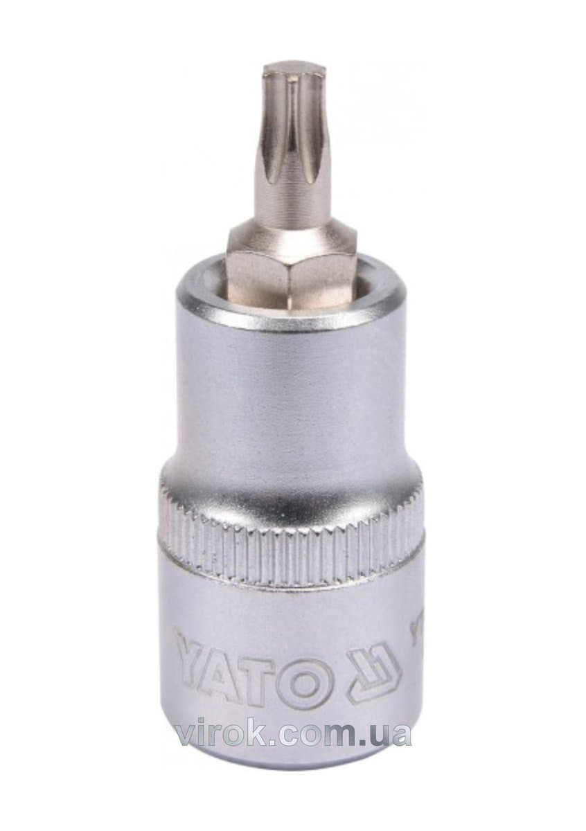 Головка торцева YATO квадрат 1/2 "TORX" Т30, L= 55 мм [40/240]