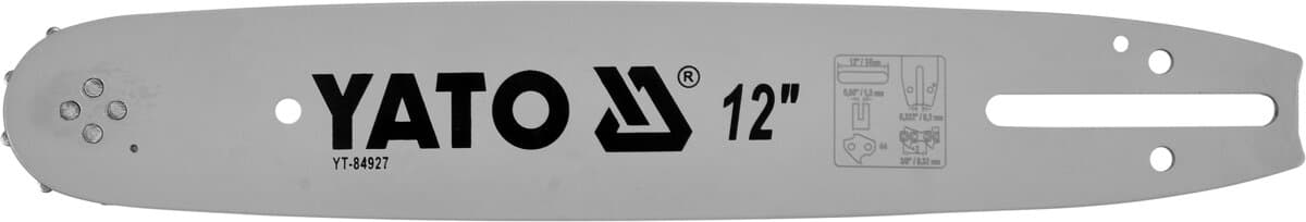 Шина для пили YATO l= 12"/ 30 см (44 ланки)3/8" (9,52 мм).Т-0,05" (1,3 мм)---YT-84949, YT-84960 [20]