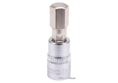 Головка торцева YATO квадрат 1/4 HEX M8, L= 37 мм [150/600]