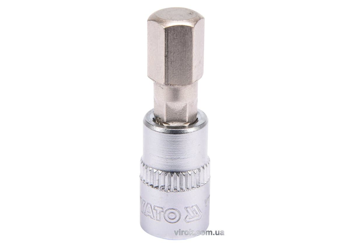 Головка торцева YATO квадрат 1/4 HEX M8, L= 37 мм [150/600]