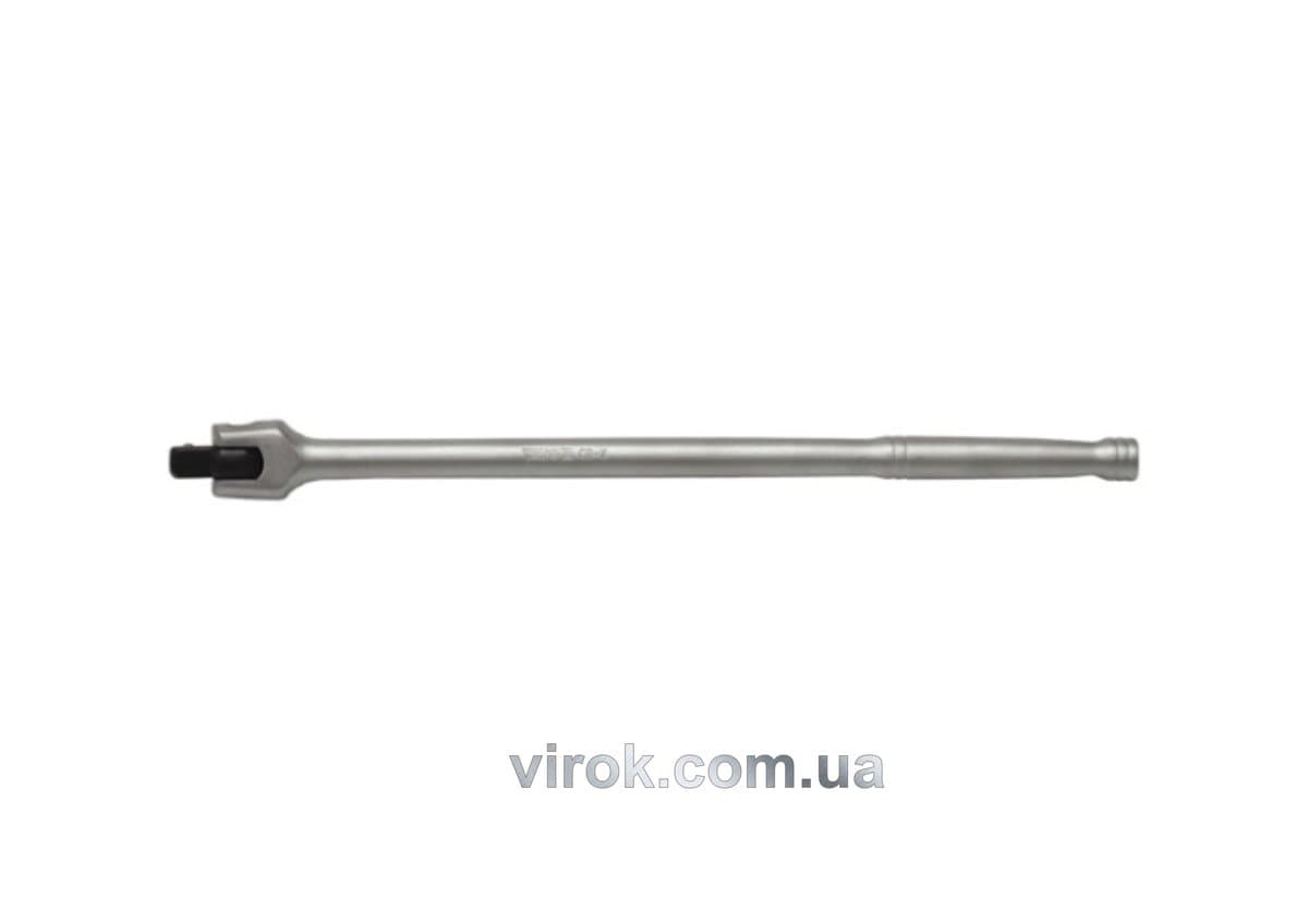 Вороток шарнірний YATO : квадрат M= 1/4", L= 140 мм [10/100/200]